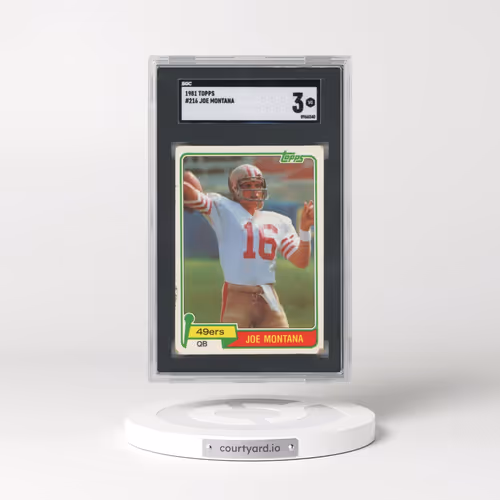 1981 Topps #216 Joe Montana (SGC 3 VG)