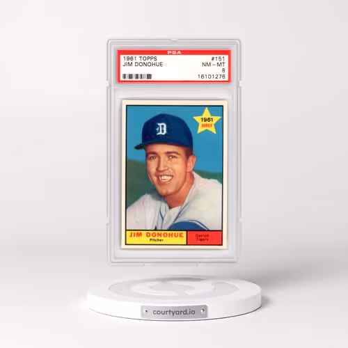 1961 Topps #151 Jim Donohue (PSA 8 NM-MT)