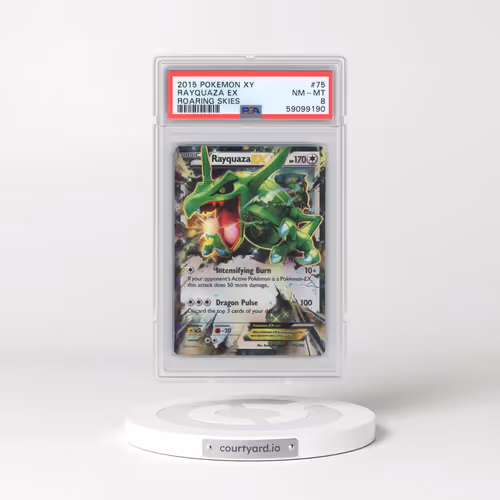 2015 Pokémon XY Roaring Skies #75 Rayquaza EX - Holo (PSA 8 NM-MT)