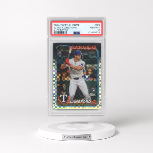2024 Topps Chrome #122 Wyatt Langford - X-Fractor (PSA 10 GEM MINT)