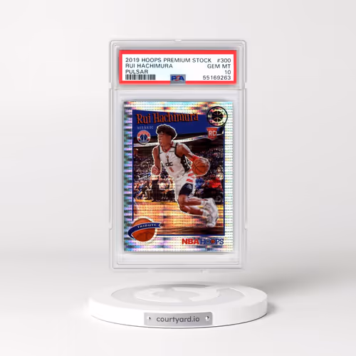 2019 Panini Hoops Premium Stock #300 Rui Hachimura - Pulsar (PSA 10 GEM MINT)