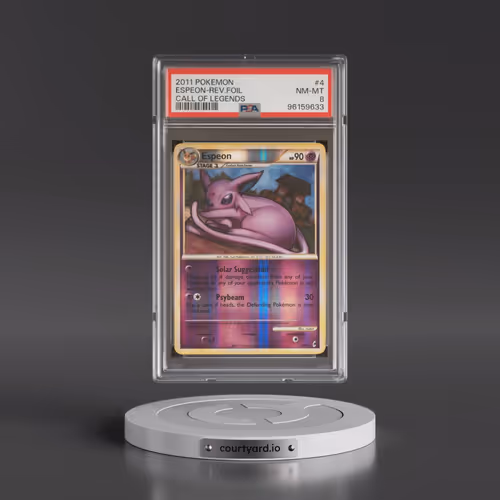 2011 Pokémon Call of Legends #4 Espeon - Reverse Foil (PSA 8 NM-MT)