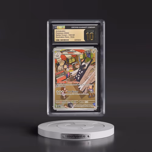 2024 Pokémon Scr EN-Stellar Crown #155 Archaludon - Illustration Rare (CGC 10 PRISTINE)