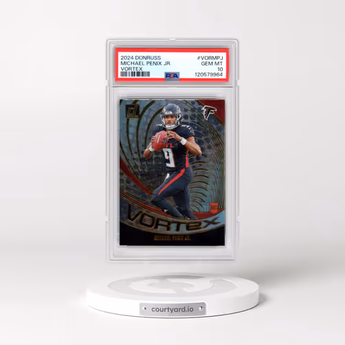 2024 Panini Donruss Vortex #VORMPJ Michael Penix Jr. (PSA 10 GEM MINT)