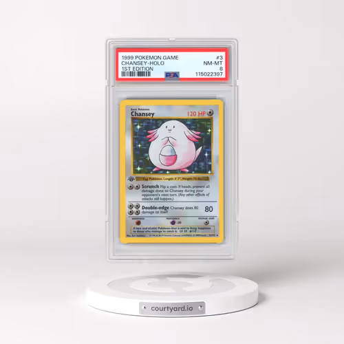 1999 Pokémon Game #3 Chansey - 1st Edition Holo (PSA 8 NM-MT)