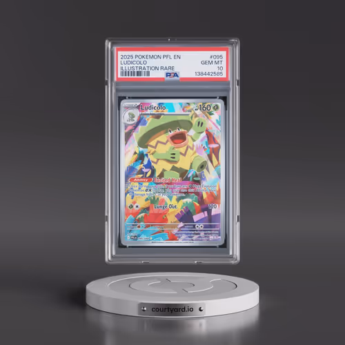 2025 Pokémon Pfl EN-Phantasmal Flames #095 Ludicolo - Illustration Rare (PSA 10 GEM MINT)