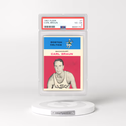 1961 Fleer #7 Carl Braun (PSA 4 VG-EX)