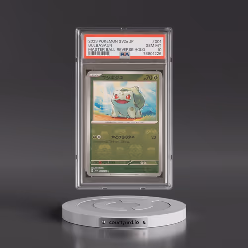 2023 Pokémon Sv2a-Pokemon 151 #001 Bulbasaur - Reverse Holo Master Ball (PSA 10 GEM MINT)