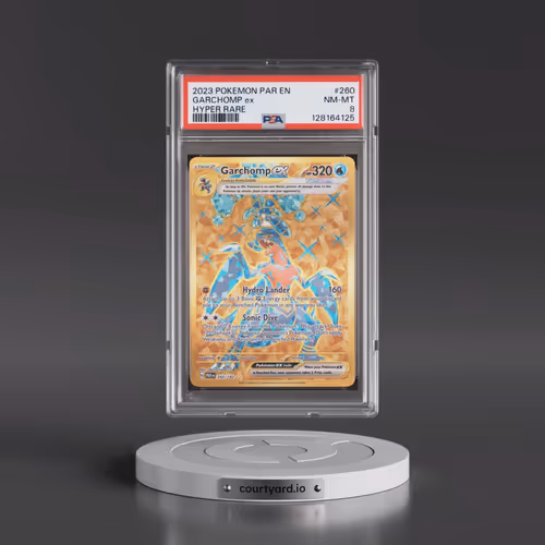 2023 Pokémon Par EN-Paradox Rift #260 Garchomp EX - Holo Hyper Rare (PSA 8 NM-MT)