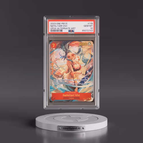 2023 One Piece OP04-Kingdoms of Intrigue #118 Nefeltari Vivi - Alternate Art (PSA 10 GEM MINT)