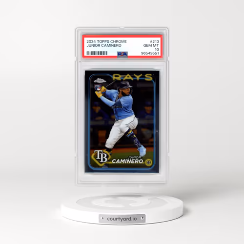 2024 Topps Chrome #213 Junior Caminero (PSA 10 GEM MINT)