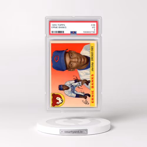1955 Topps #28 Ernie Banks (PSA 3 VG)