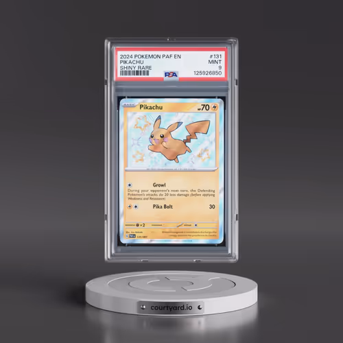 2024 Pokémon Paf EN-Paldean Fates #131 Pikachu - Shiny Rare (PSA 9 MINT)