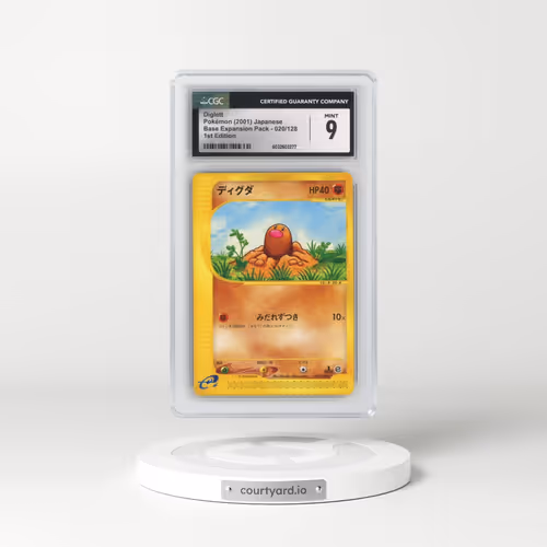 2001 Base Expansion Pack #020/128 Diglett - 1st Edition (CGC 9 MINT)