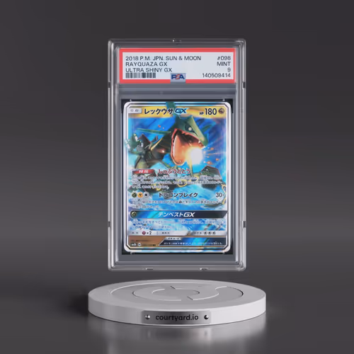 2018 Pokémon Sun & Moon Ultra Shiny GX #098 Rayquaza GX - Holo (PSA 9 MINT)