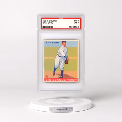 1933 Goudey #157 Sam Byrd (PSA 7 NM)