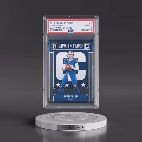 2024 Panini Donruss Optic Captain in Charge #2 Josh Allen (PSA 10 GEM MINT)