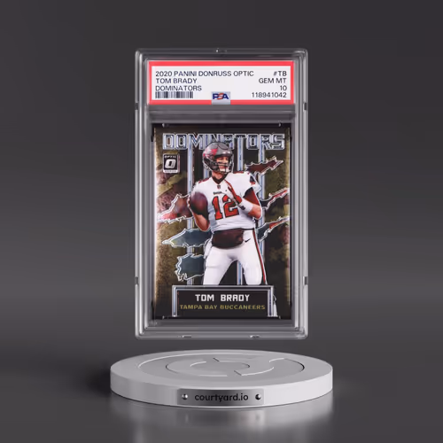 2020 Panini Donruss Optic Dominators #TB Tom Brady (PSA 10 GEM MINT)