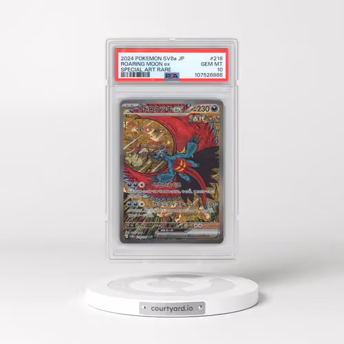 2024 Pokémon Sv8a-Terastal Fest EX #218 Roaring Moon EX - Holo Special Art Rare (PSA 10 GEM MINT)