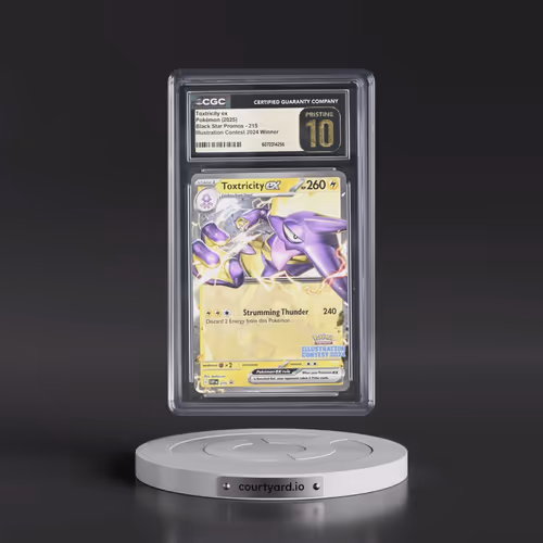 2025 Pokémon Svp EN-SV Black Star Promo #215 Toxtricity EX - Holo Illustration Contest 2024 (CGC 10