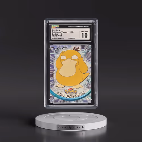 1999 Series 1 (Oval Nintendo Seal) #54 Psyduck - Third Print (Green Logo) (CGC 10 GEM MINT)