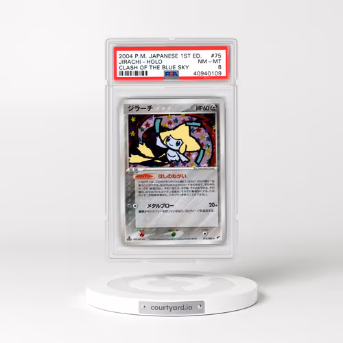 2004 Pokémon Clash of the Blue Sky #075 Jirachi - 1st Edition Holo (PSA 8 NM-MT)