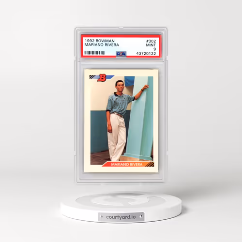 1992 Bowman #302 Mariano Rivera (PSA 9 MINT)