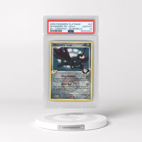 2009 Pokémon Platinum Supreme Victors #83 Skarmory FB - Holo Crosshatch-2010 Pokemon League (PSA 10