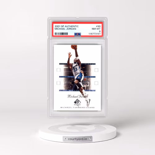 2001 SP Authentic #90 Michael Jordan (PSA 8 NM-MT)