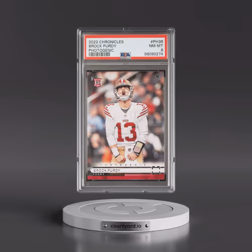 2022 Panini Chronicles Photogenic #PH36 Brock Purdy (PSA 8 NM-MT)