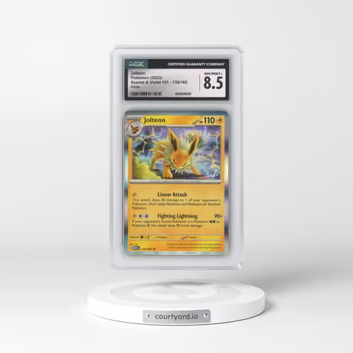 2023 Scarlet & Violet 151 - MEW EN #135/165 Jolteon - Holo (CGC 8.5 NM-MT+)