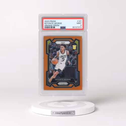 2023 Panini Prizm #127 Keyonte George - Orange Prizm (PSA 9 MINT)