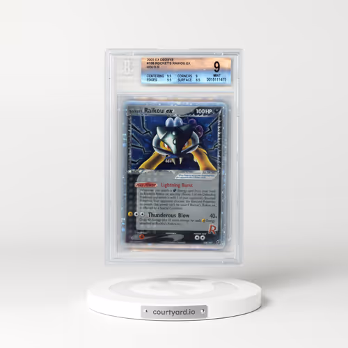 2005 EX Deoxys #108 Rocket's Raikou EX - Full Art Holo (BGS 9 MINT)