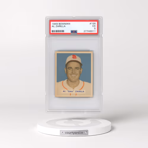 1949 Bowman #156 Al Zarilla (PSA 5 EX)