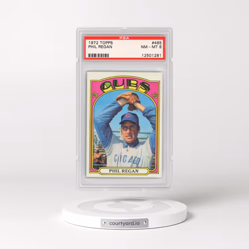 1972 Topps #485 Phil Regan (PSA 8 NM-MT)