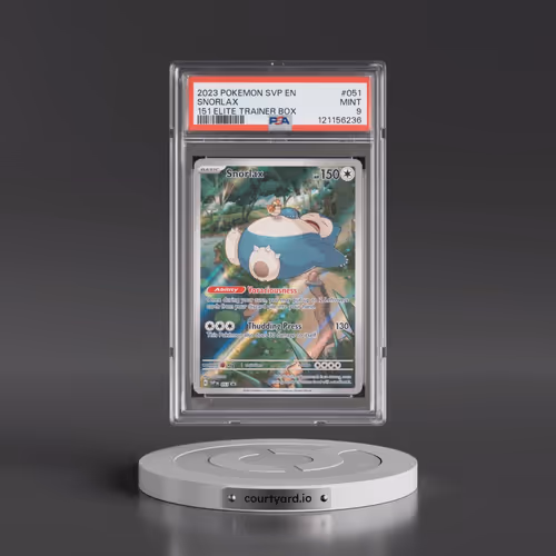2023 Pokémon Svp EN-SV Black Star Promo #051 Snorlax - 151 Elite Trainer Box (PSA 9 MINT)