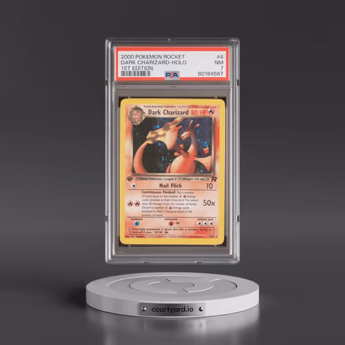 2000 Pokémon Rocket #4 Dark Charizard - 1st Edition Holo (PSA 7 NM)