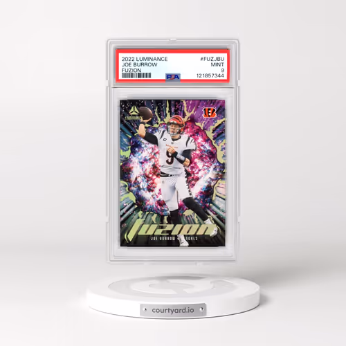 2022 Panini Luminance Fuzion #FUZJBU Joe Burrow (PSA 9 MINT)