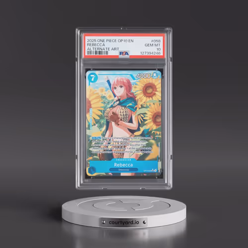 2025 One Piece OP10-Royal Blood #058 Rebecca - Alternate Art (PSA 10 GEM MINT)
