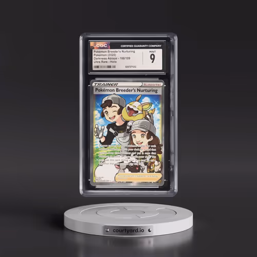 2020 Darkness Ablaze #188/189 Pokémon Breeder's Nurturing - Ultra Rare Holo (CGC 9 MINT)