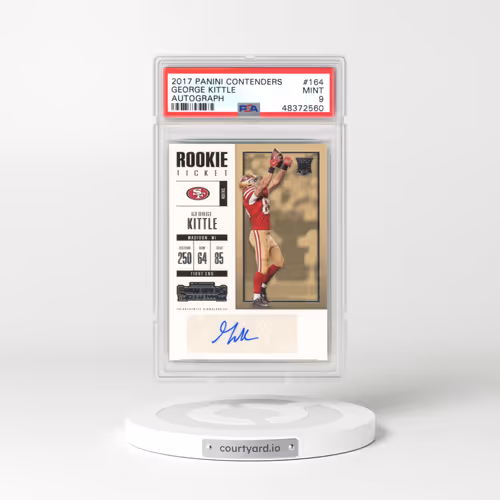 2017 Panini Contenders #164 George Kittle - Autograph (PSA 9 MINT)