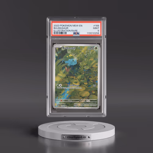 2023 Pokémon Mew EN-151 #166 Bulbasaur - Illustration Rare (PSA 9 MINT)