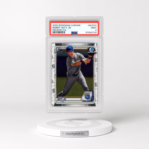 2020 Bowman Chrome Prospects #BCP25 Bobby Witt Jr. (PSA 9 MINT)