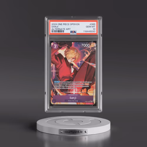 2024 One Piece OP09-Emperors in the New World #065 Sanji - Alternate Art (PSA 10 GEM MINT)