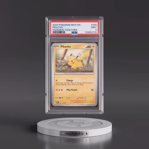 2023 Pokémon Mew EN-151 #025 Pikachu - Pokemon Together (PSA 9 MINT)
