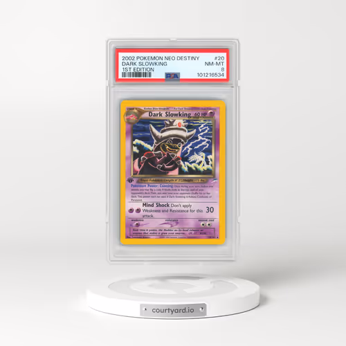 2002 Pokémon Neo Destiny #20 Dark Slowking - 1st Edition (PSA 8 NM-MT)