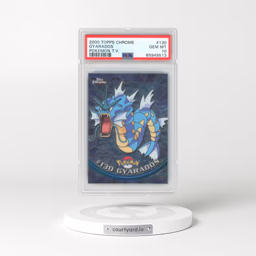 2000 Topps Chrome Pokémon T.V. #130 Gyarados (PSA 10 GEM MINT)