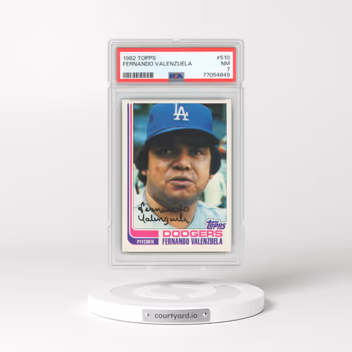 1982 Topps #510 Fernando Valenzuela (PSA 7 NM)