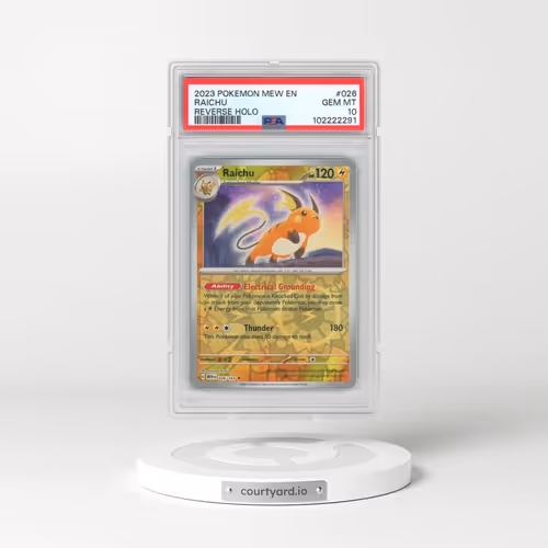 2023 Pokémon Mew EN-151 #026 Raichu - Reverse Holo (PSA 10 GEM MINT)
