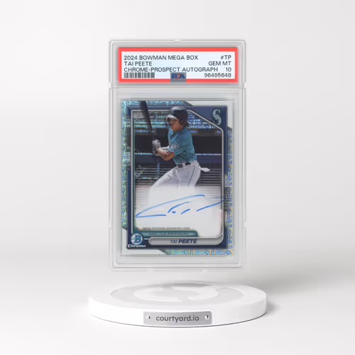 2024 Bowman Mega Box Chrome Bowman Prospect Mega Autographs #BMATP Tai Peete (PSA 10 GEM MINT)